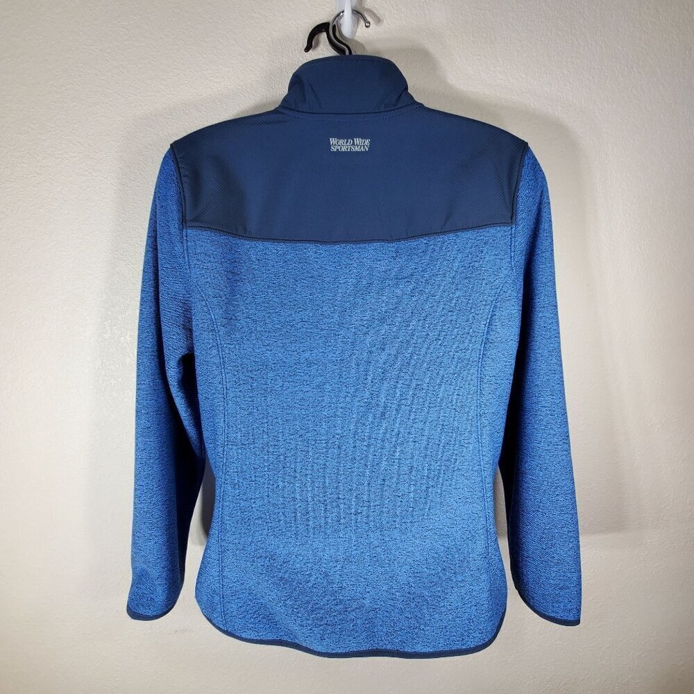 World Wide Sportsman Echo Windproof Blue Full-Zip Jacket Womans Large - Picture 2 of 12